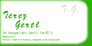 terez gertl business card